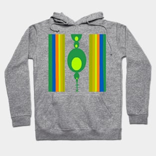 Colorful Staff Bands Design on White Background Hoodie